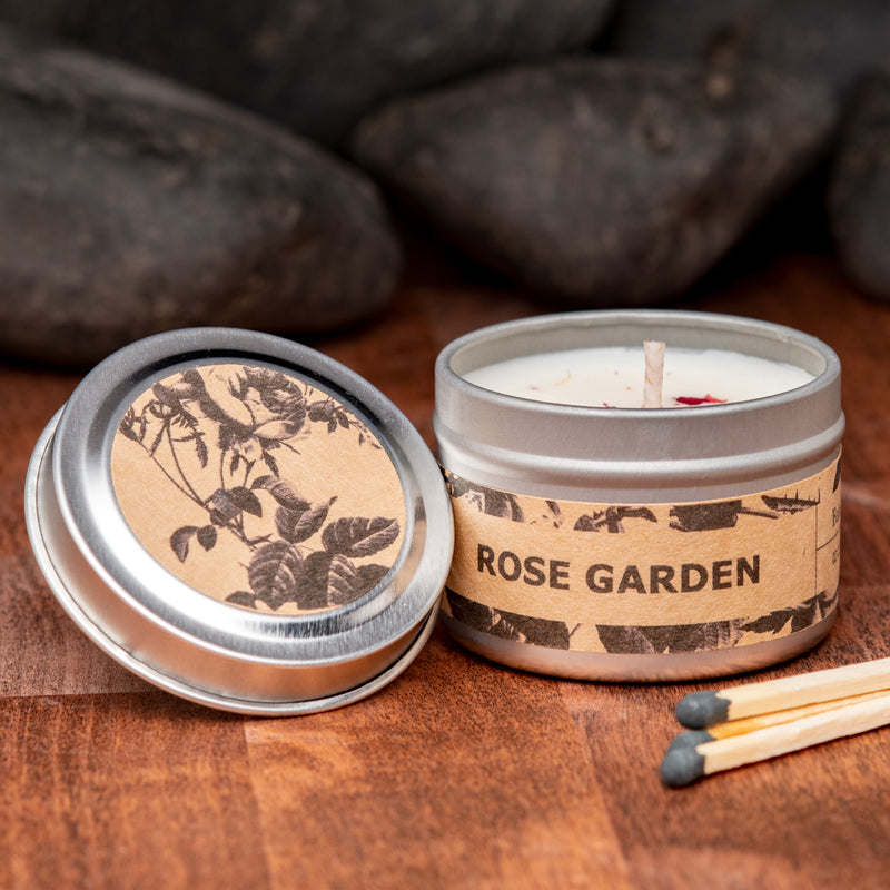 CottageWitch Botanicals Travel Tin Candle - Rose Garden