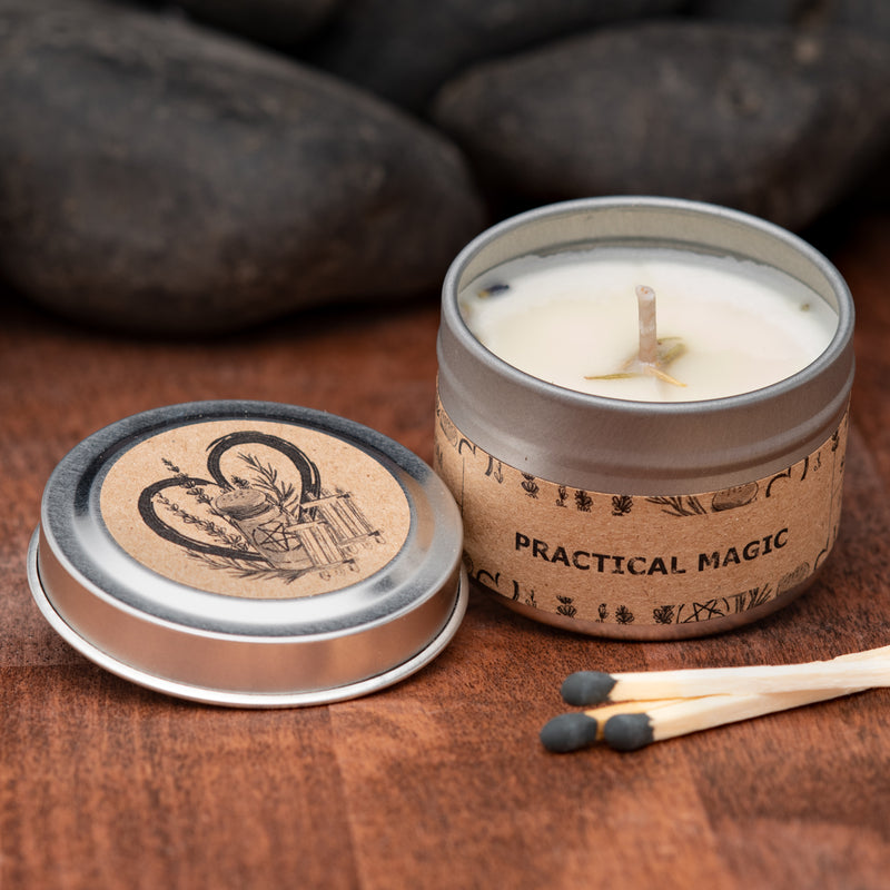 CottageWitch Botanicals Travel Tin Candle - Practical Magick