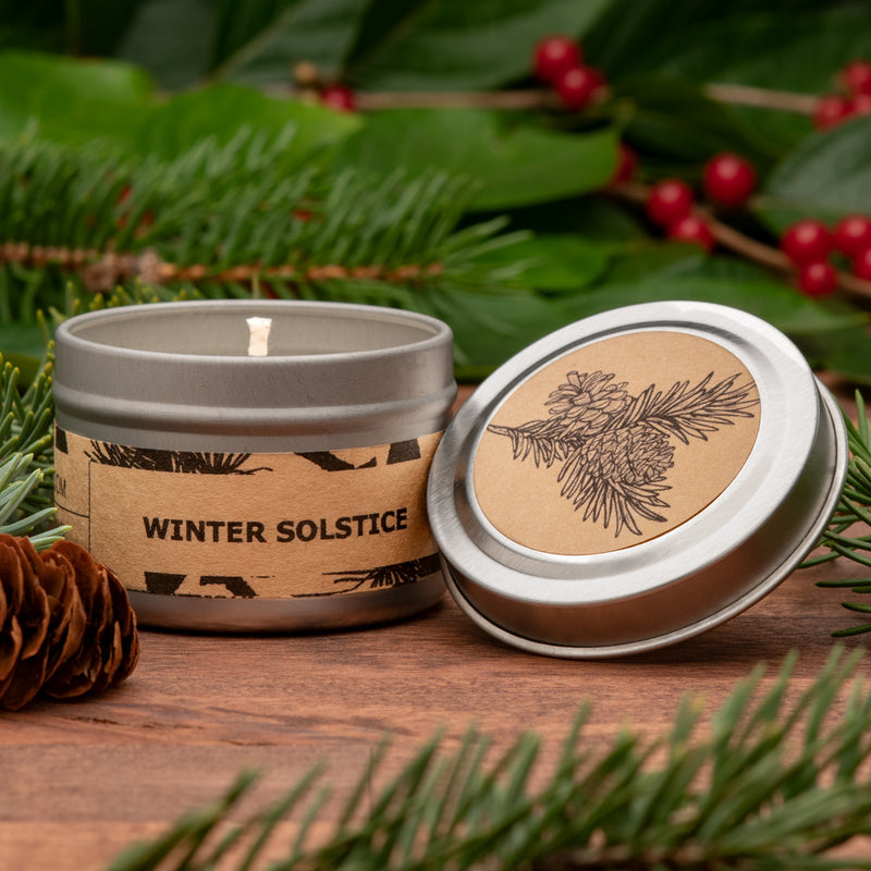CottageWitch Botanicals Travel Tin Candle - Winter Solstice
