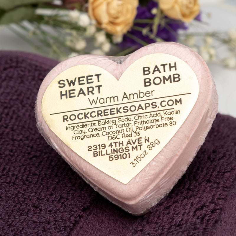 Rock Creek Soaps Heart Bath Bombs