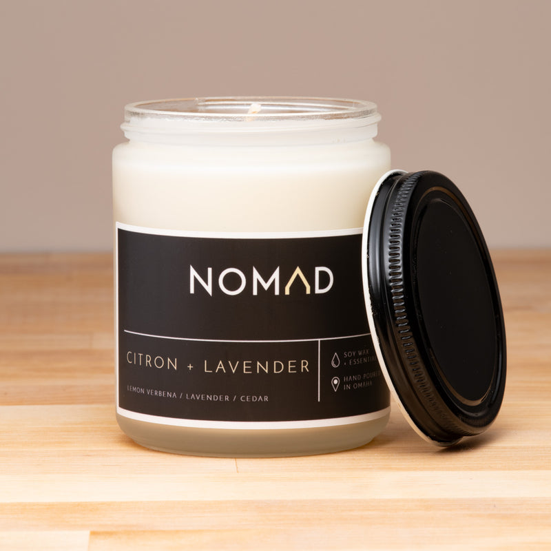 Nomad Wax Co 8oz Jar Candle - Citron & Lavender