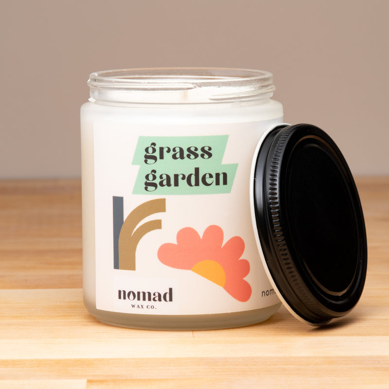 Nomad Wax Co 8oz Jar Candle - Grass Garden