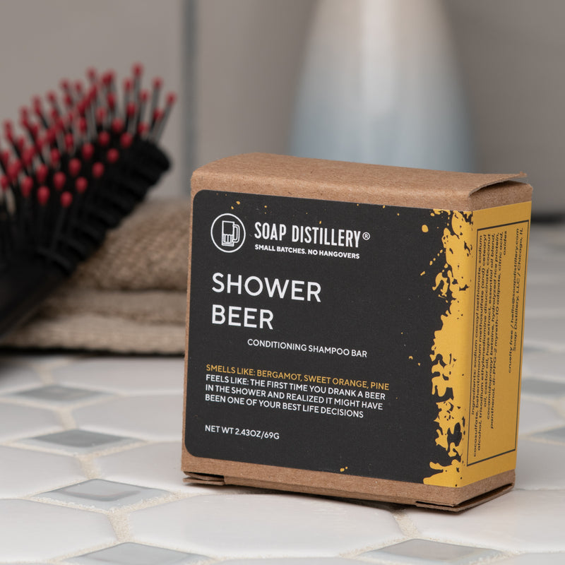 Soap Distillery Conditioning Shampoo Bar - Shower Beer