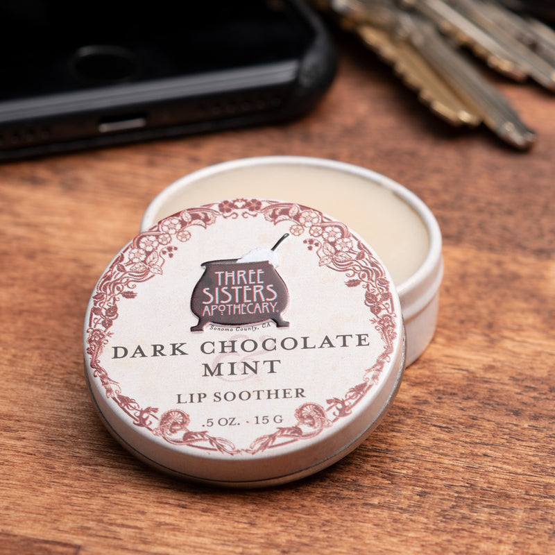 Three Sisters Apothecary Lip Soother - Dark Chocolate & Mint