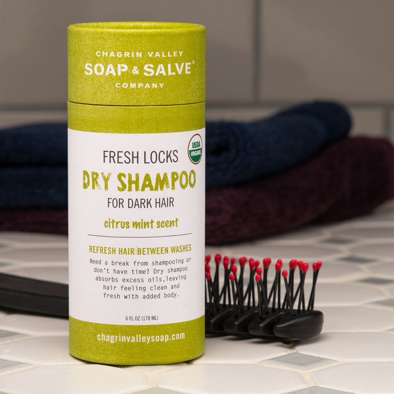 Chagrin Valley Soap & Salve Co Dry Shampoo Dark Hair - Citrus Mint