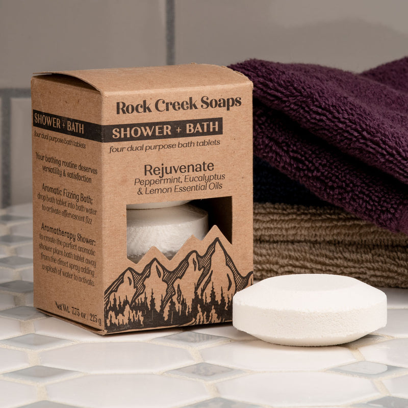 Rock Creek Soaps Shower Steamer Set Shower + Bath 4pk - Rejuvenate