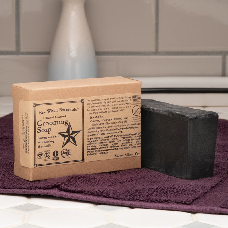 Sea Witch Botanicals Grooming Soap with Activated Charcoal