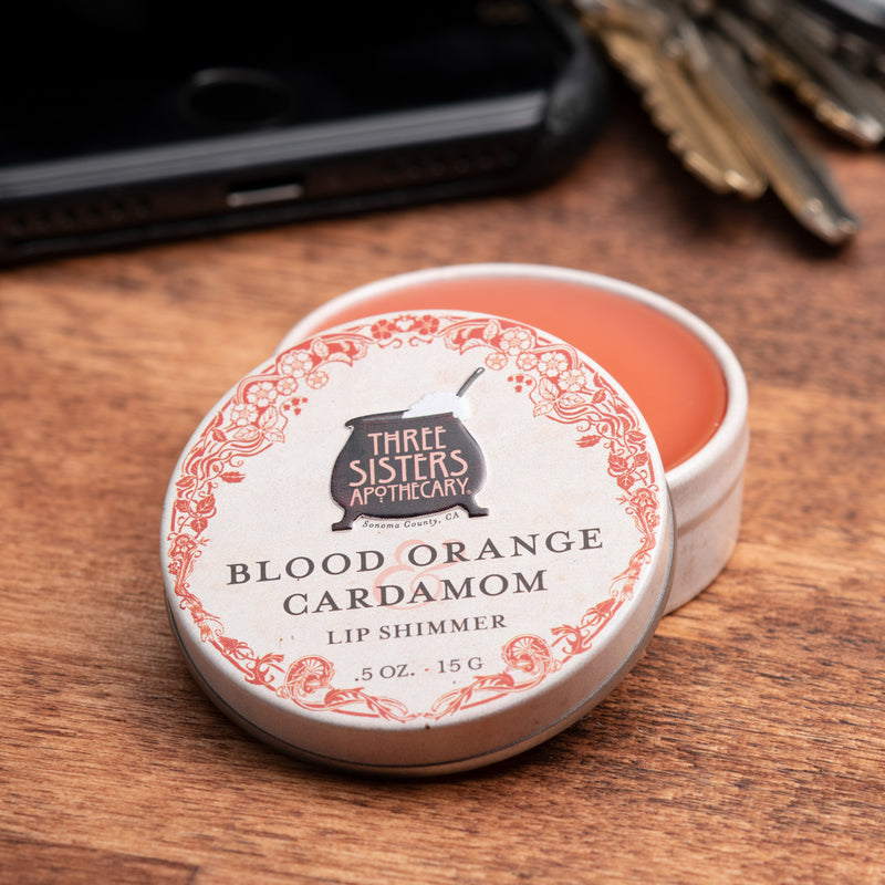 Three Sisters Apothecary Lip Shimmer - Blood Orange & Cardamom